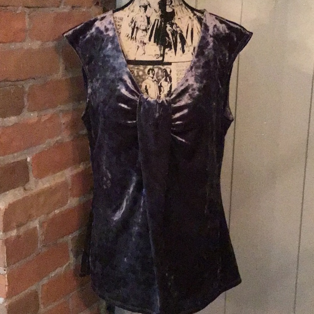 Catherine Malandrino Velour Top